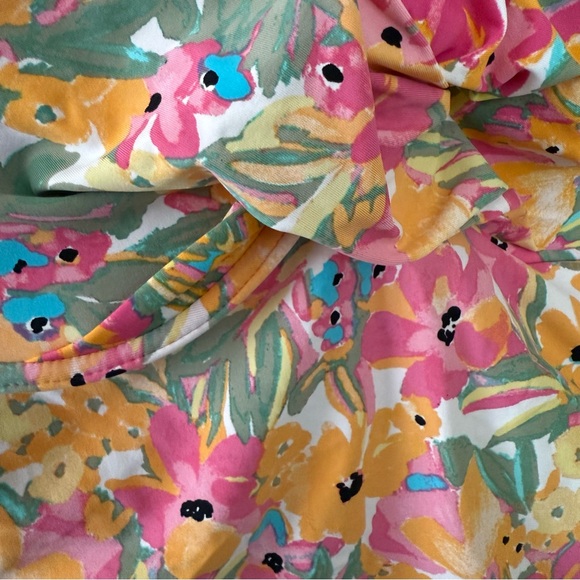 Anne Cole Swimsuit Tankini Size 18W Floral Multicolour Underwire Ruching - Picture 5 of 16